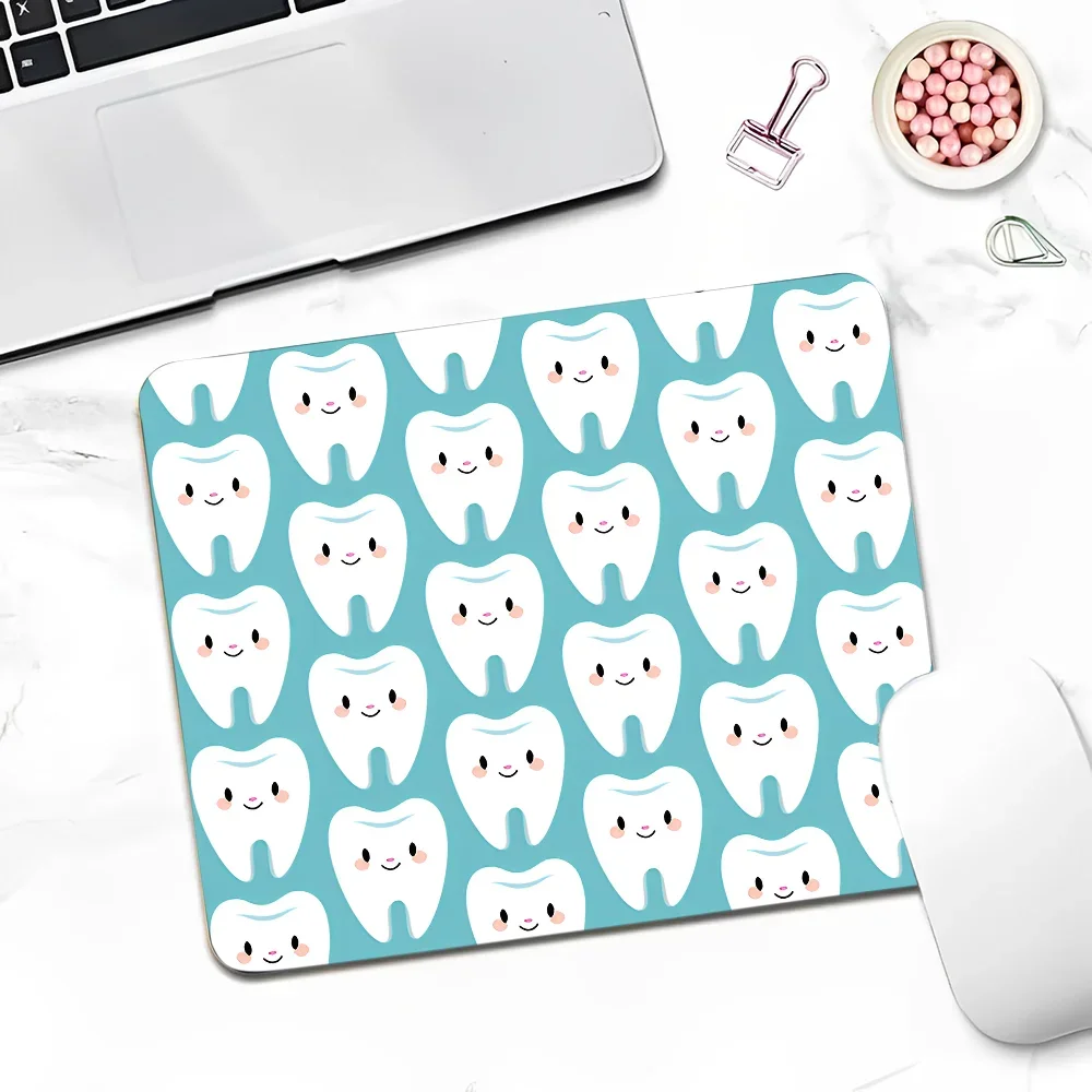 The Dentist Tooth DIY Desktop Desk Mat Kawaii Gaming Accessories Students Writing Pad Writing Desk Mats 4