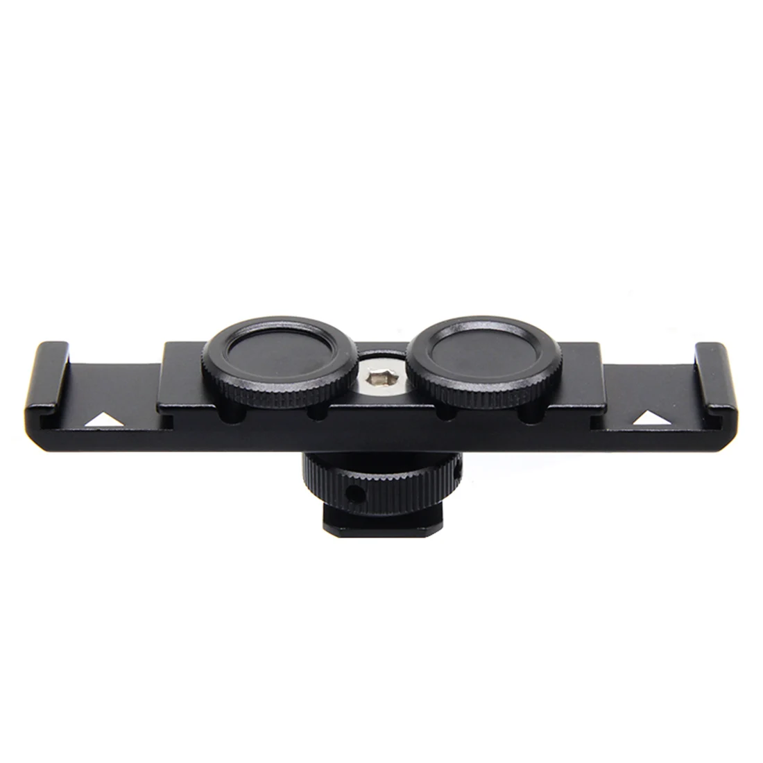 Double Cold Hot Shoe Adapter Mount Extension Holder Video Bracket for Canon for