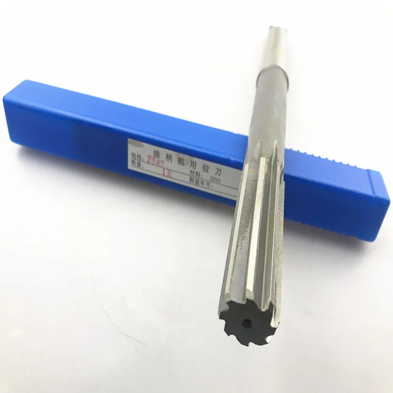 H7 W6542 HSS taper shank machine reamer 12-40mm, Morse taper shank for machine tool chuck hole expansion and precision cutting 6