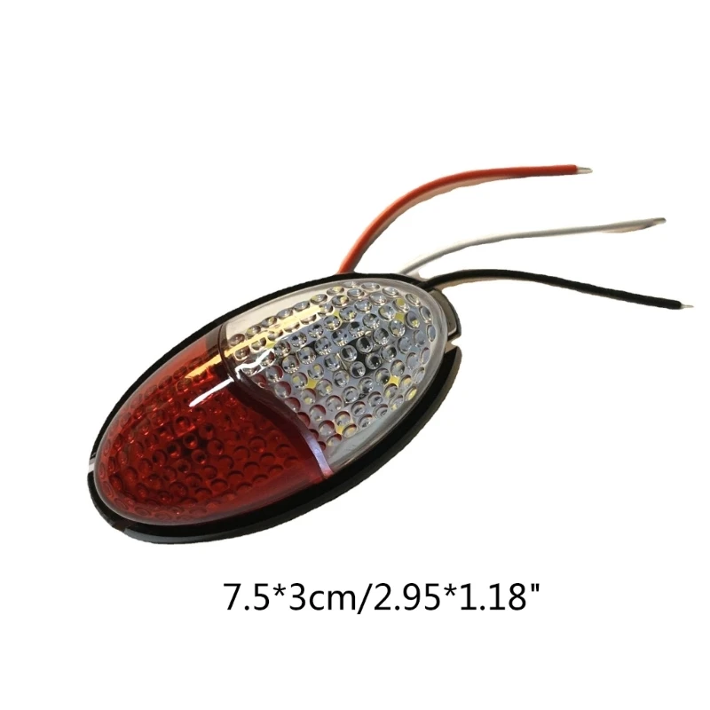 New 5-Piece Trailer Marker LED Light with 12 LED Side Marker Light Indicators 12V/24V Easy Installation for Automotives