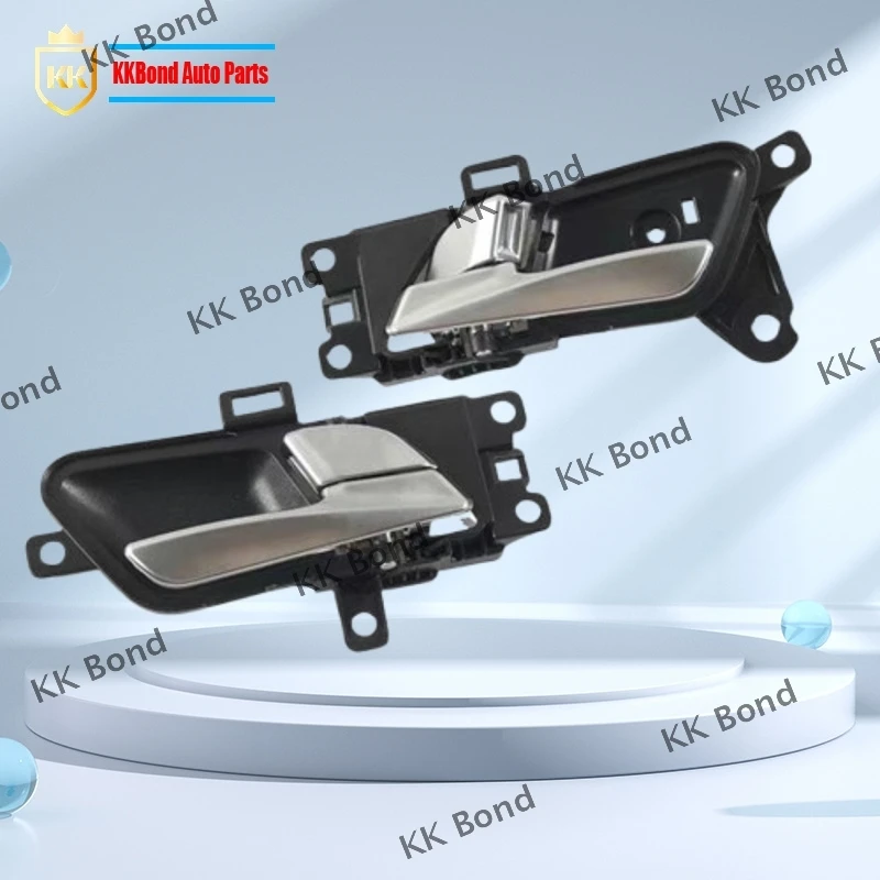 4PCS 은빛 자동차 왼쪽 오른쪽 인테리어 도어 핸들 현대 Creta Ix25 2015 2016 2017 2018 82610-A0010 82620-A0010
