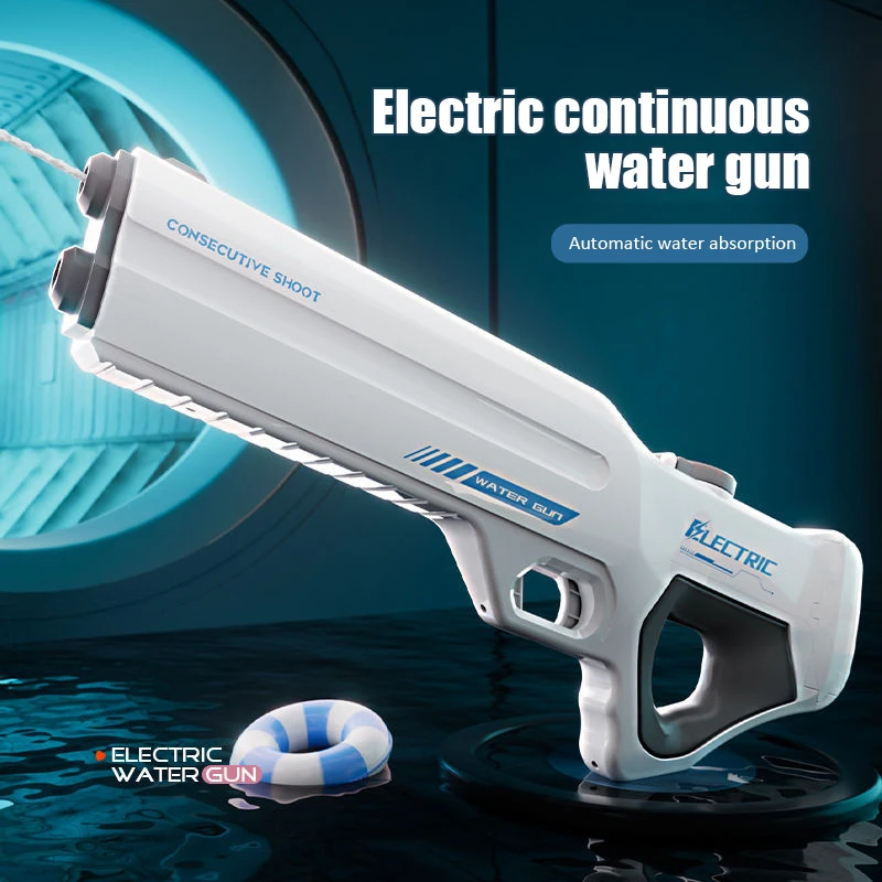 Pistolet à eau électrique à double baril, jouet de plage à paires  automatiques, nouveau - AliExpress