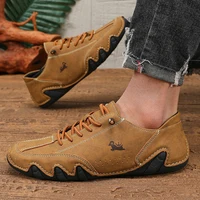 Men's High Quality Oxford Shoes Anti Slip Shoes Classic Fashionable Retro Daily Breathable Lightweight Outdoor Antiskid Shoes