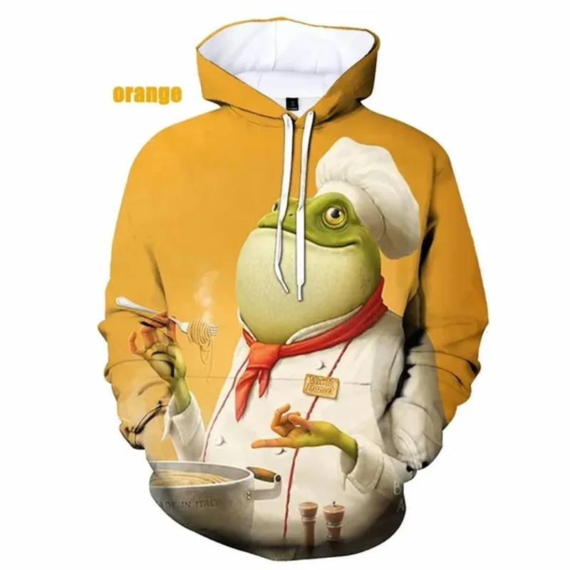 thumbnail image 1 of Sudadera con capucha de animales divertidos para hombres y mujeres, sudadera con estampado 3D de rana, sudaderas casuales, sudaderas con gráficos de gran tamaño, ropa para hombres, 1 of 5