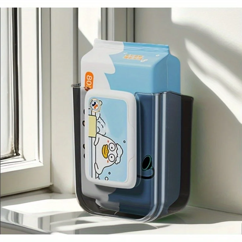 Wet wipe box Wall Mounted Wipe Tissue Organiser Box Self-Adhesive Paper Towel Dispenser for Kitchen Bathroom wet wipe case wet wipes case tissue dispenser tissue box wet wipes box