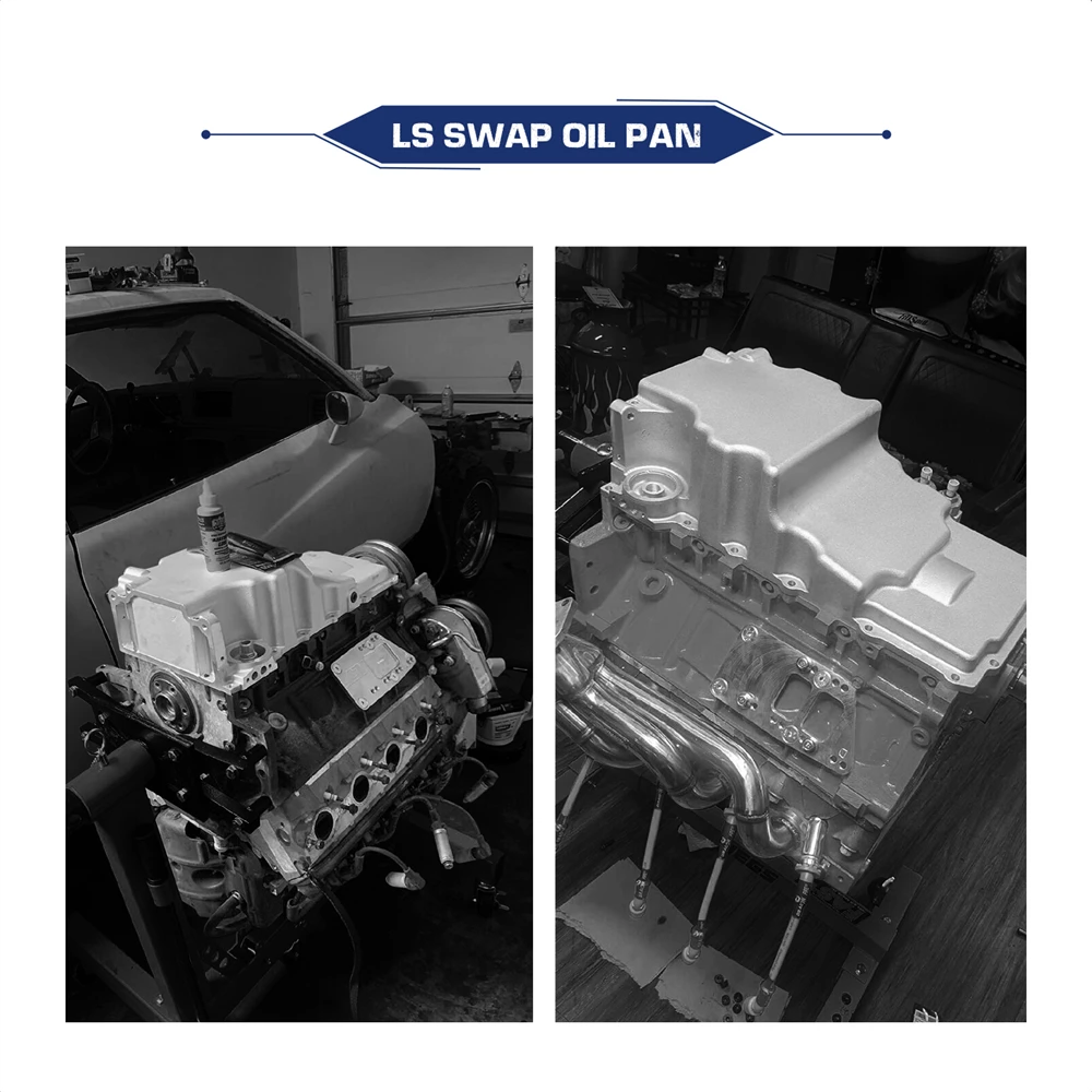 LS 엔진 스왑 알루미늄 로우 프로파일 오일 팬 레트로 핏 키트, LS1 LS2 LS3 LS6 4.8L 5.3L 6.0L 6.2L  302-2 용 - AliExpress