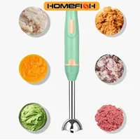 Mixeur plongeant électrique HOMEFISH, hachoir à légumes, mixeur plongeant pour smoothies et sauces 3