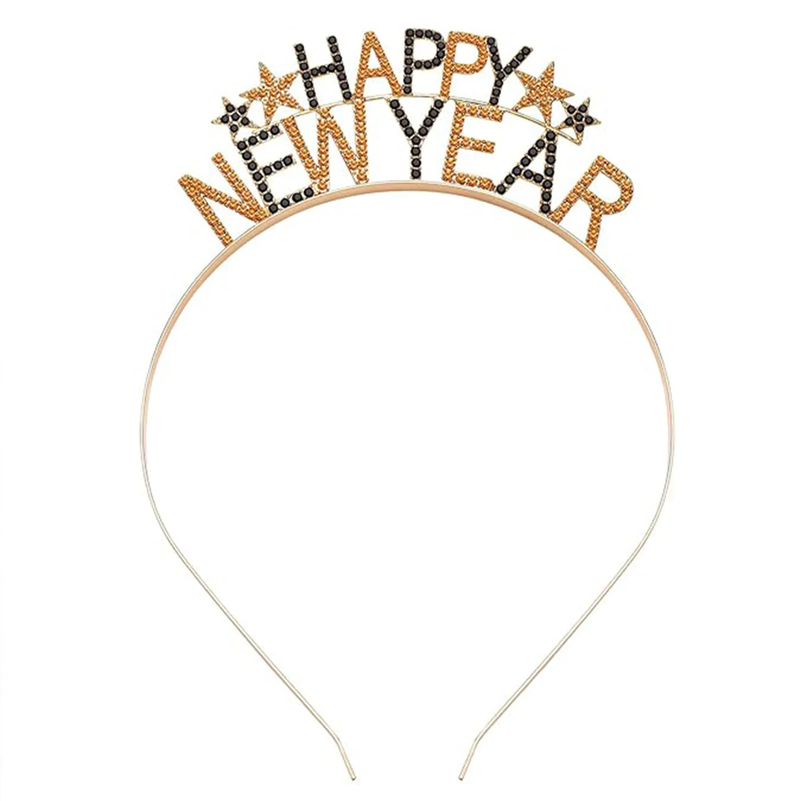 Happy New Year Headbands Glitter New Year Party Supplies for Years Party Favor