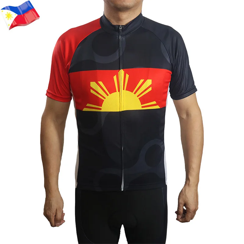 

Philippines Cycling Sweater Short Sleeve Road Top Downhill Shirt MTB Jacket Bike Wicking Jersey Wear Style Clothing Outdoor