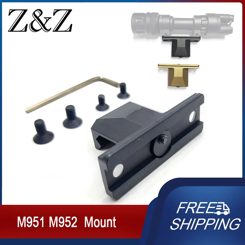 

Tactical Offset Mount Metal for M951 M952 Flashlight Weapon Scout light Rail Mount Base Hunting Accessories ﻿