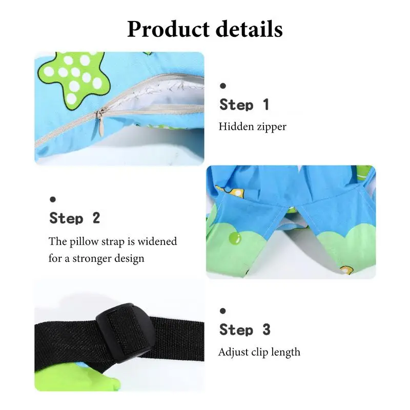 Kids Travel Pillows For Car Children's H Shape Head Support Sleeping Comfort Pillows Skin-Friendly Fabric Sleeping Artifact For