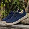 Suede Leather Men's Sneakers Outdoor Casual Shoes Leisure Walk Man Sports Walking Shoes Versatile Skateboard Footwear Trainers