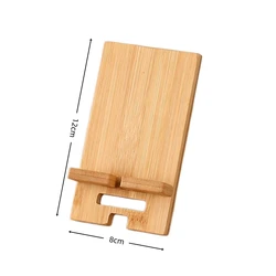 Bamboo Wooden Multi - Functional Phone Stand with Charging Slot (1PC)