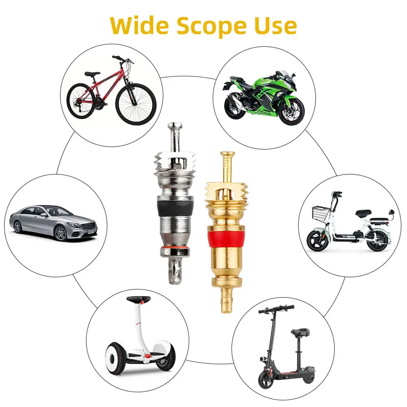 AV Schrader Valve Core Universal Use for Automatic Cars Trunks Bicycle Brass Tire Valve Core Replacement Removal Tool Optional bicycle valve core remover bicycle valve core bicycle valve tool tire valve core bicycle valve replacement