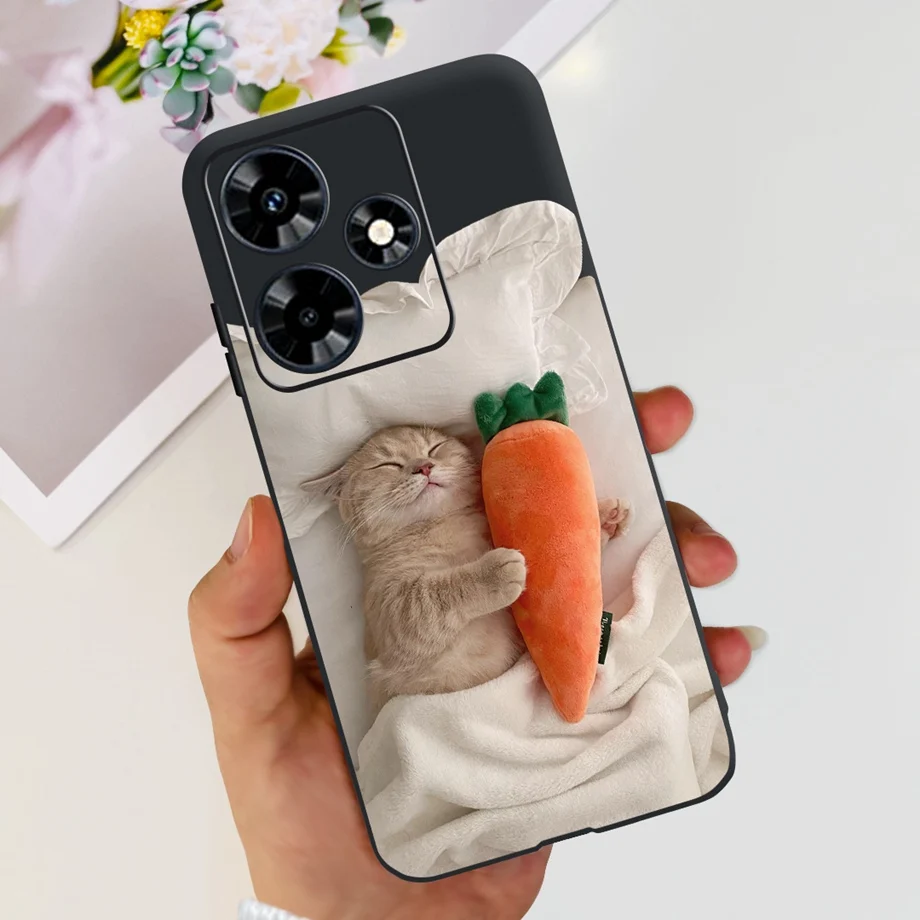 Cute Cartoon Luxury Soft Silicon Matte Phone Case Back Cover Capas