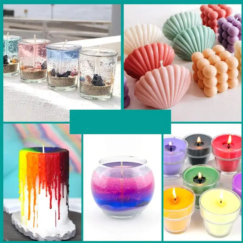 Description Picture 3 of item10ml/Bottle Candle Wax Pigment Colorant Non-Toxic Soy Candle Wax Pigment Liquid Dye Soy Wax DIY Soap Dyes Candle Making Supplies