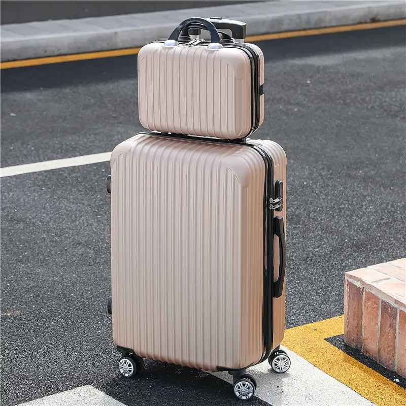 Champagne + cosmetic bag