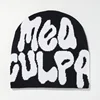 New Goth Spider Web Jacquard Beanie Caps Y2K Knitted Warm Hip Hop Unisex Elastic Knit Hat Skull Cap For Women Men 5