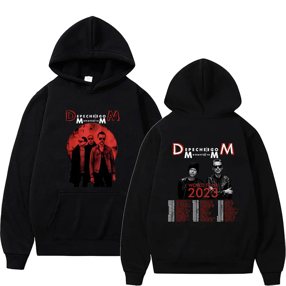 

British Band Depeche Cool Mode Memento Mori World Tour 2023 Hoodie Men Fashion Rock Hooded Sweatshirt Unisex Fleece Cotton Hoody