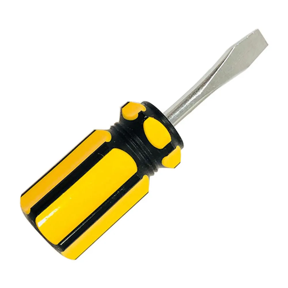 

1pcs 6mm Small Stubby Flat Head/Cross-Head Screw Driver Screwdriver Precision Car Repairing Screwdriver Kit Hand Tools