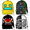 Kids Angry Geometry Dash 3D Print Backpacks for Girls Boys Cartoon Anime Bookbags Students School Bags Children Knapsacks Gifts 1