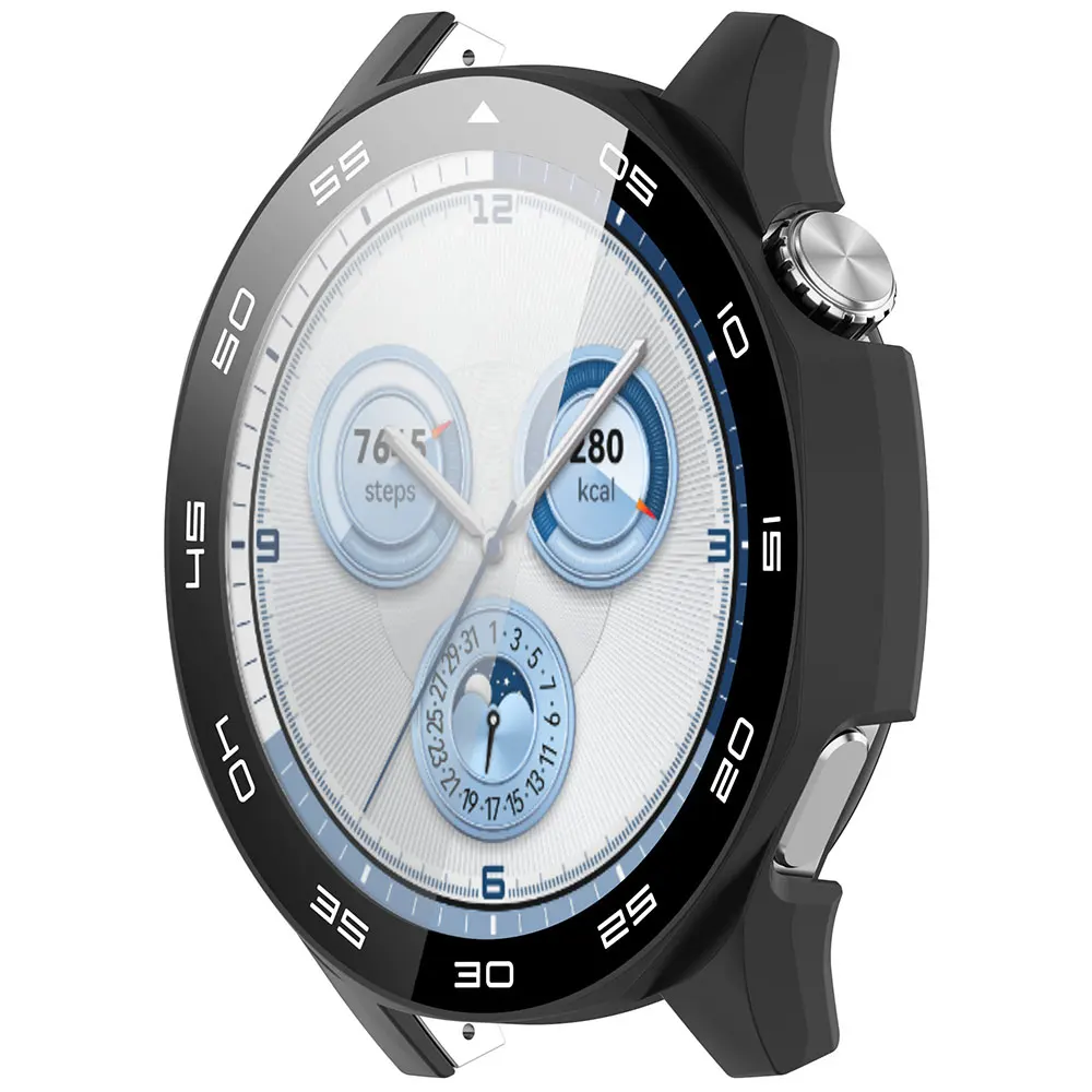 Premium Protective Case & Screen Protector for Huawei Watch GT5 46mm - All-Around Anti-Scratch Bumper Cover
