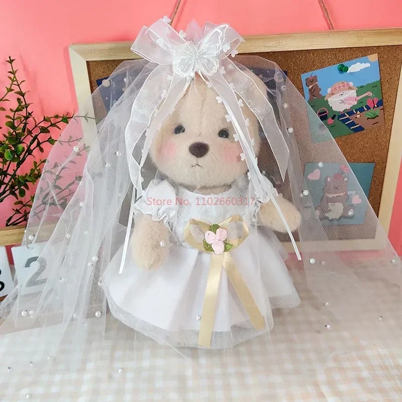 30cm Plush Toy Bear Clothes For Kawaii Plush Doll Clothing Soft Bear White Brown Comfortable Change Of Clothes Cute Bear Kid Toy 2