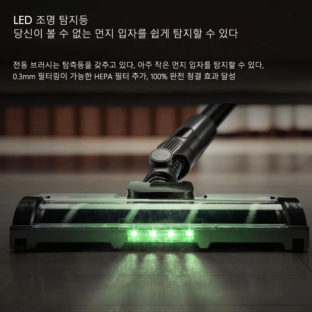 S16 무선 청소기 35kPa 450W 전원 6 in 1 LED 무선 청소기, LCD 스마트 스크린, 90° 접을 수 있는 55분 작동 시간, 휴대용 청소기