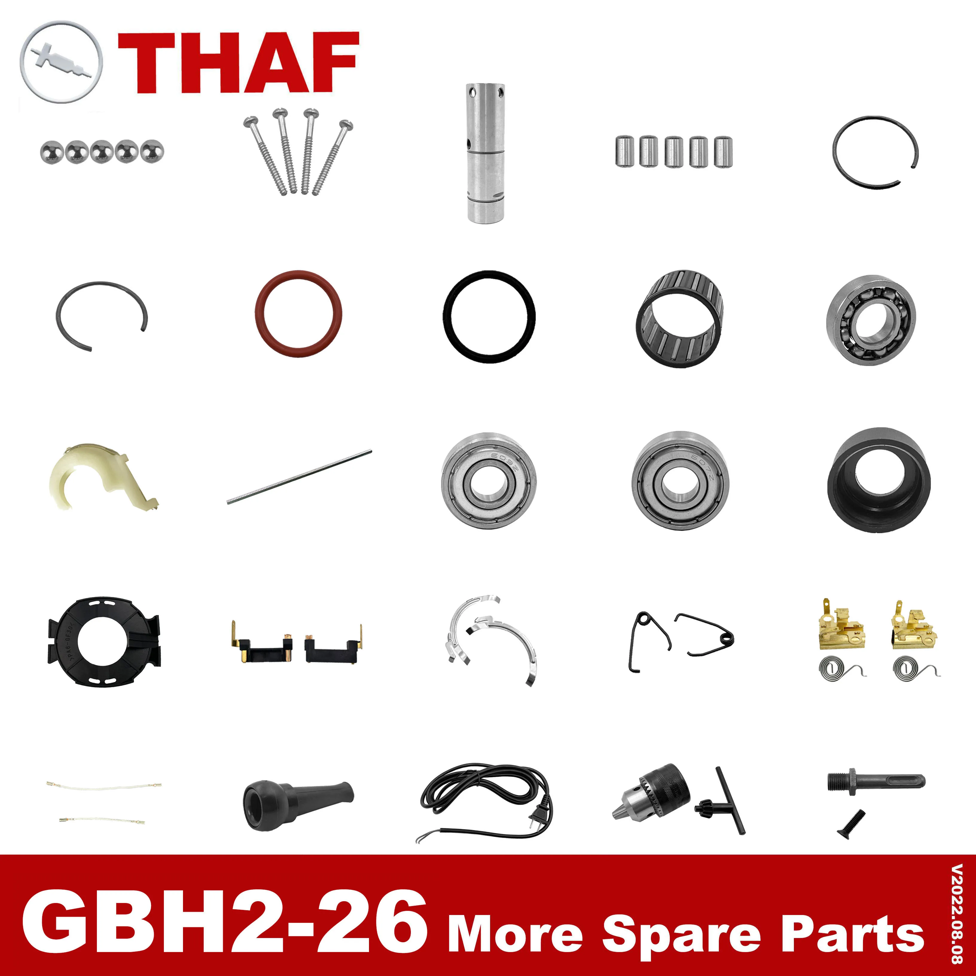 Accessories Replacement Spare Parts Power Tools Parts for BOSCH Electric Rotary Hammer GBH2-26