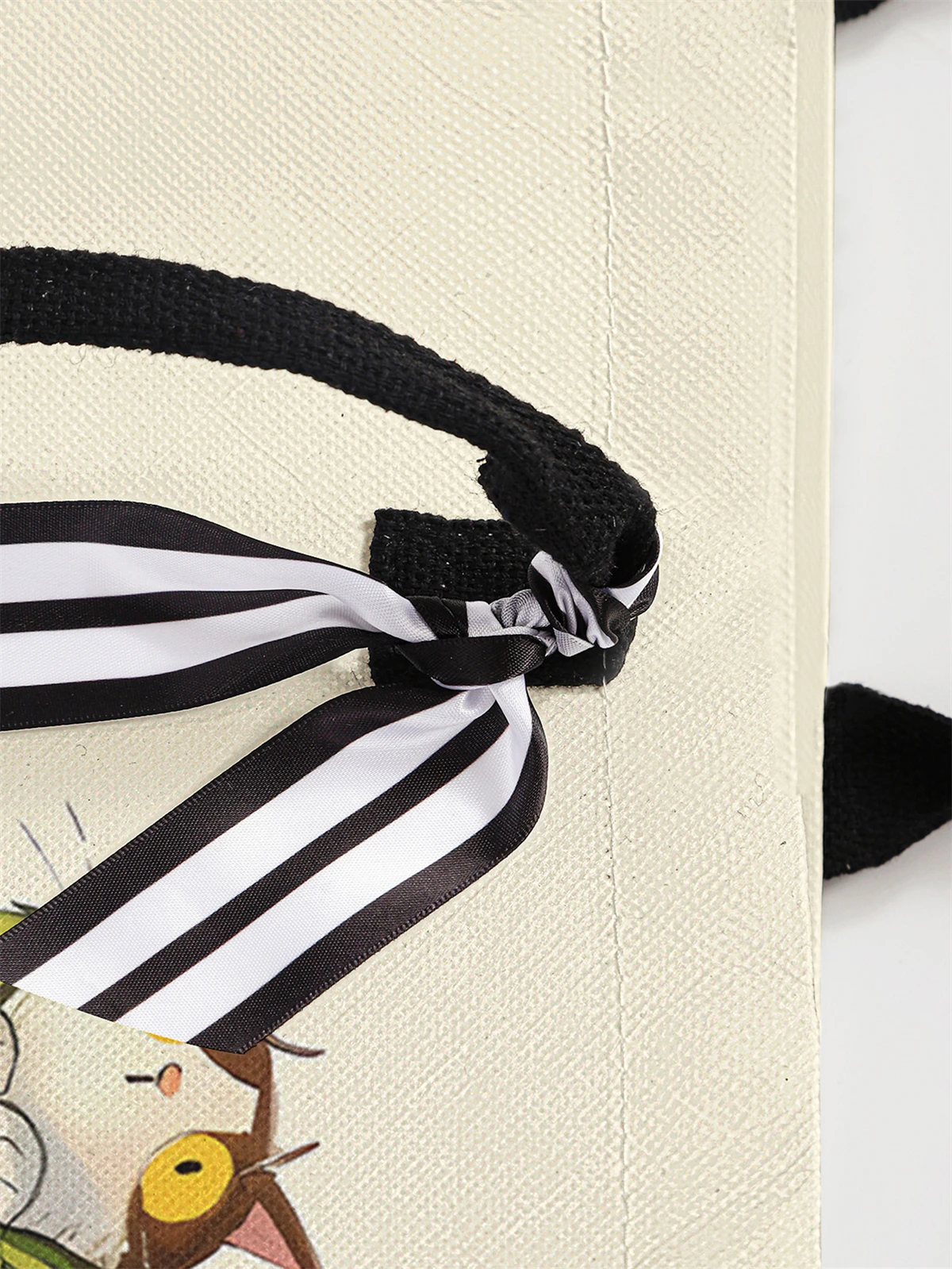 Cartoon cat pattern printed handbag, women's gift handbag, beach bag, suitable for large capacity handbags for men and women