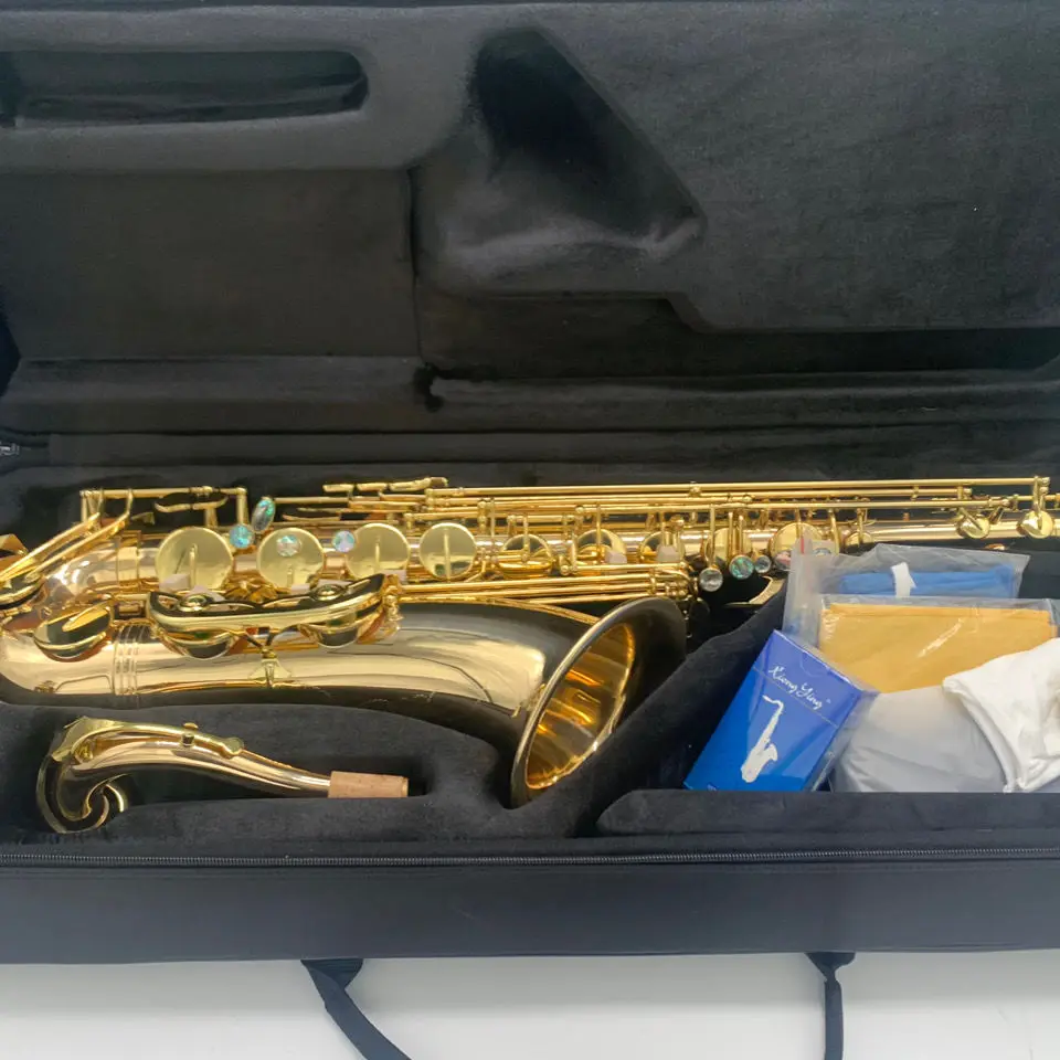 TenorsaxophoneUpgradeAbalonebucklekeyengravinggoldcolor