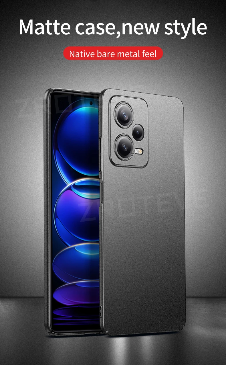 Für pocox5 fall zroteve schlanke harte pc matte abdeckung für xiaomi poco x5 x6 x7 x4 pro 5g xiomi mi poco phone x3 f3 f4 gt f5 f6 fälle – Detail 3