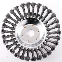 Mower Wire Weeding Wheel Garden General Weeding Wheel Accessories 6" Wire Wheel Weeding Head 8" Twisted Wire Lawn Mower 2