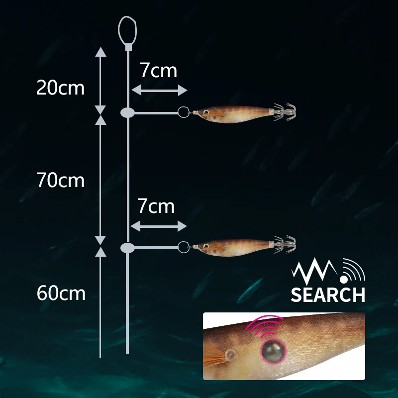 Floating Squid Jig 10g 100mm Luminous Shrimp Fishing Lures UV EGI Floating Sutte Webfoot Octopus Cuttlefish Fishing Tool