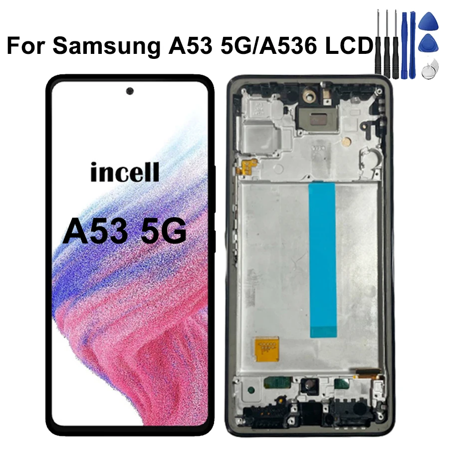 Premium Super AMOLED Display with Touch Screen & Frame Assembly for Samsung A53 5G Repair