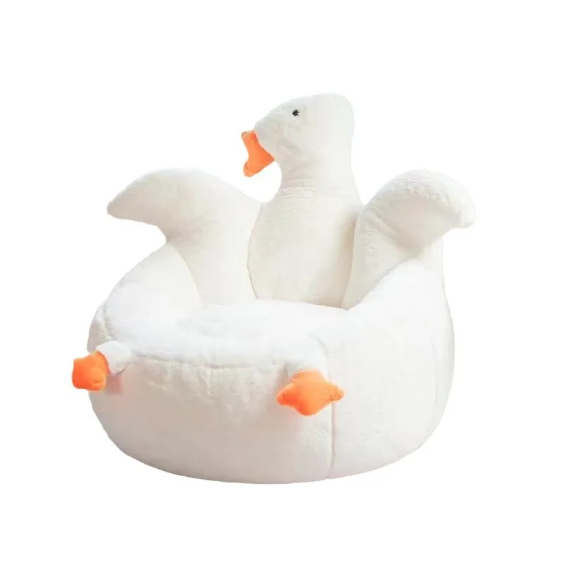 IUTOPO Bedroom Can Lie Down or Sleep Single Casual Bean Bag Lazy Sofa Cute Cartoon Swan Shape Home Leisure Sofa Tatami Balcony