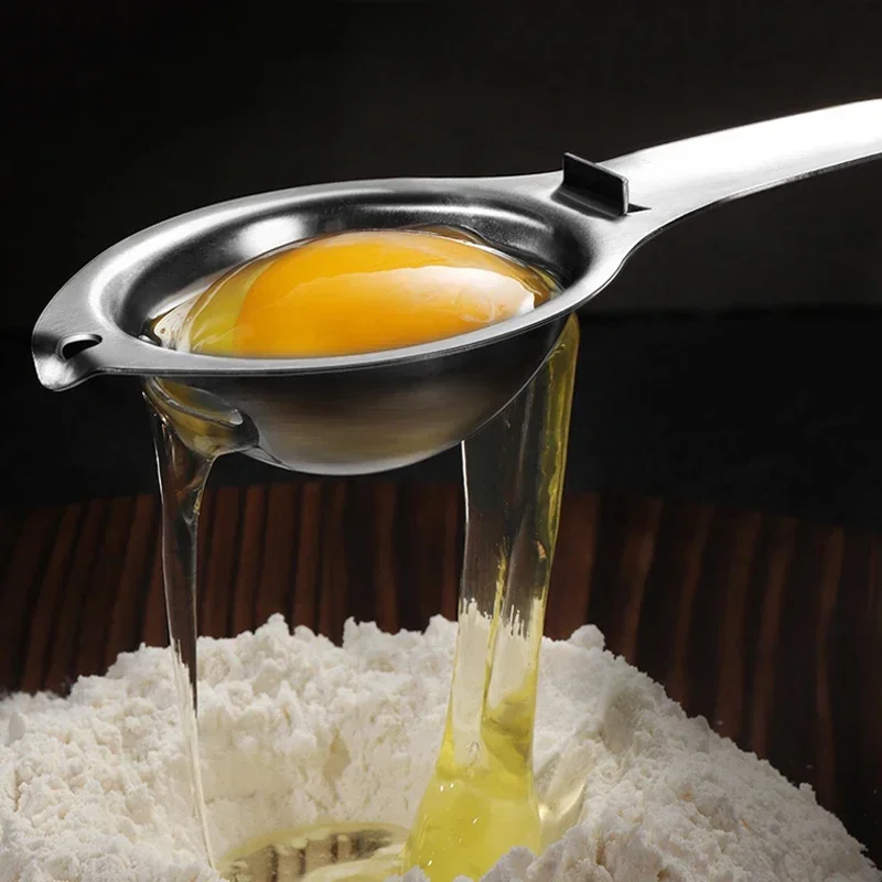 Eggshell Separator Egg Separator Egg Separator Egg Yolk Separator Divider Stainless Steel White Yolk Filter Sieve Baking Cooking Tools Kitchen Accessories