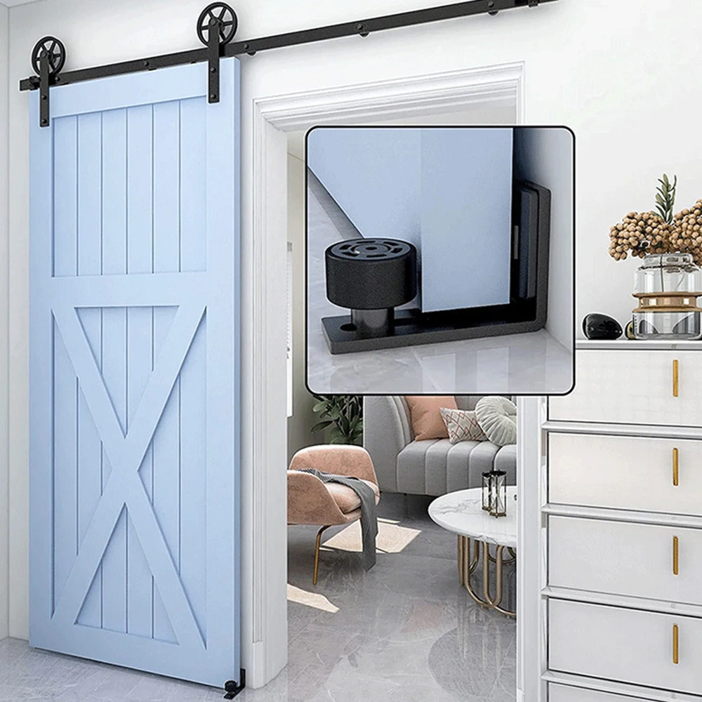 Locator for Barn Doors Beautiful Adjustable Stable Stylish Hardware Accessories Swing Stopper Double Pulley Guide Limiter