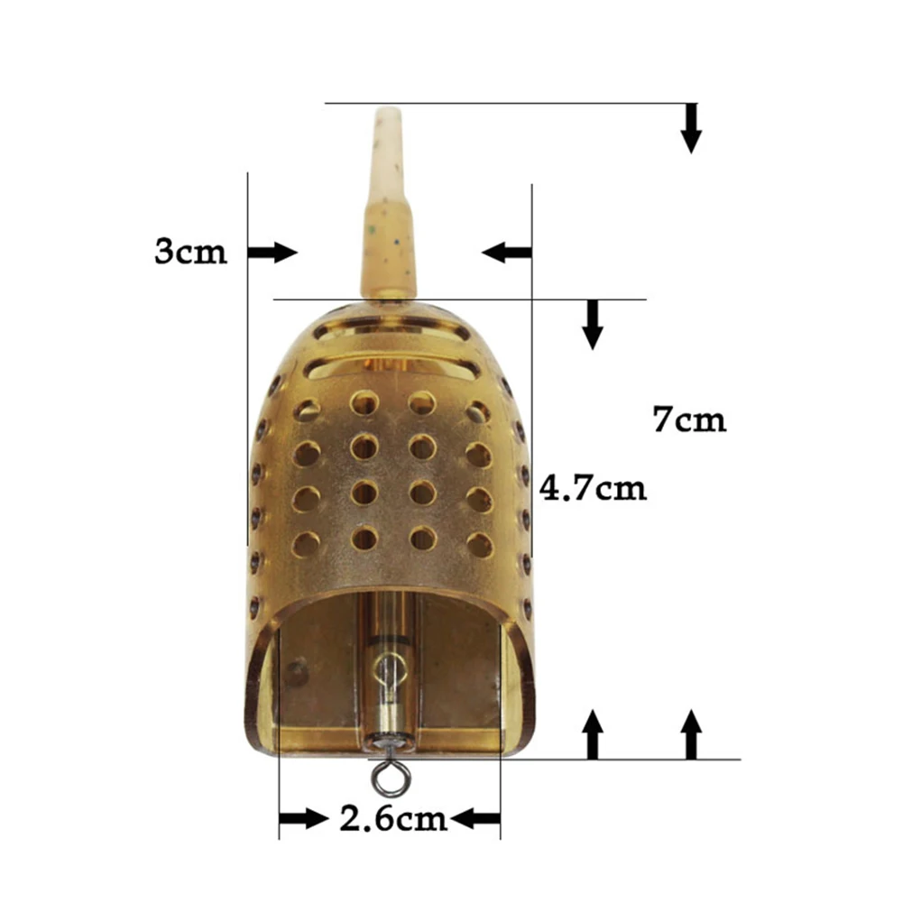 

Feeders Fishing Bait Feeders Feeder Bait Fishing Bait Holder Inline Method Thrower Carp 70x30mm Bait Fishing Accessories Thrower