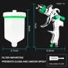 1 Set HVLP Professional Spray Gun 1.4/1.7/2.0/2.5mm Nozzle 600cc Home Cordless Spray Machine Gravity Spray Gun Pneumatic Tool 3