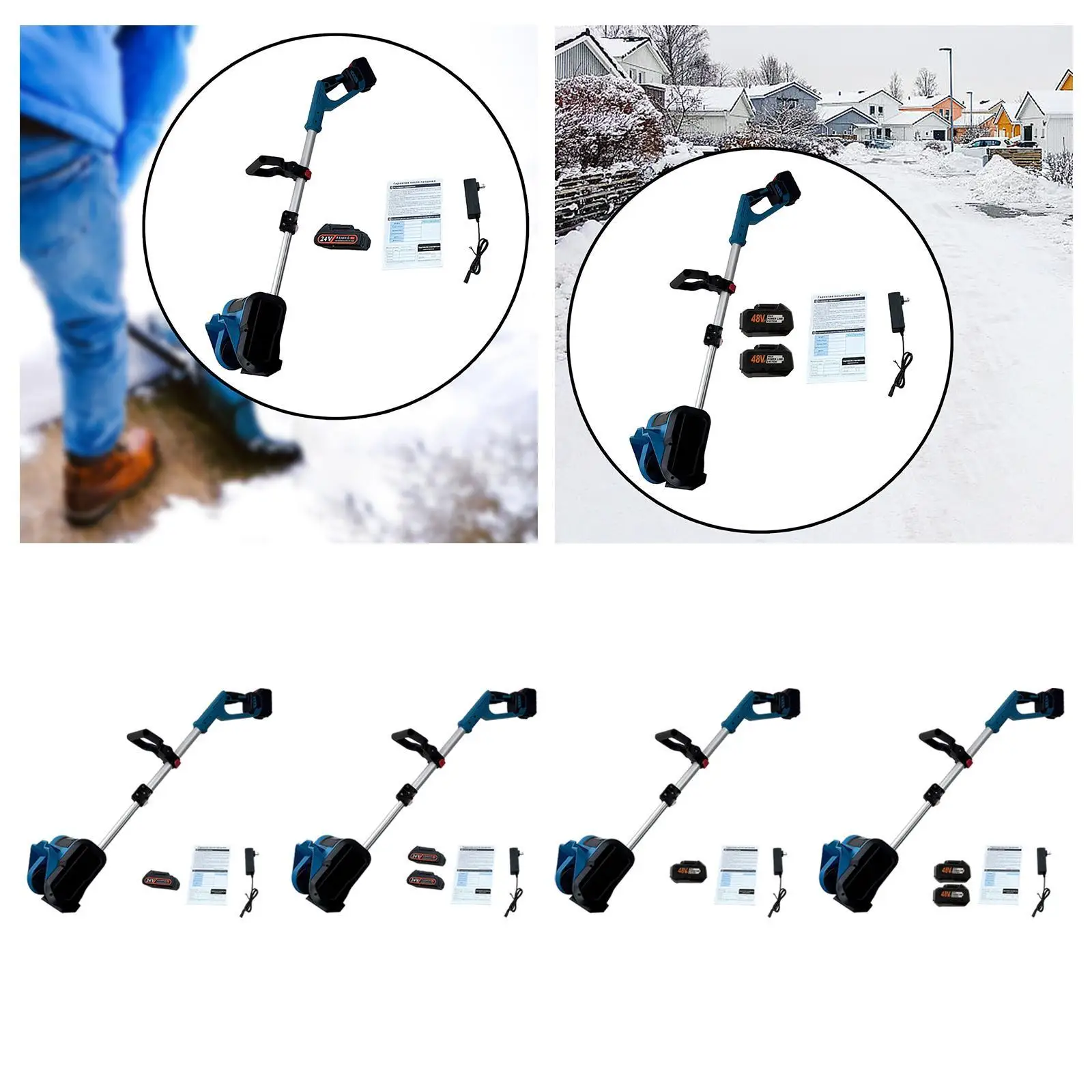 Electric Snow Blower Efficient Metal Snow Shovel for Yard Outdoor Sidewalks 4