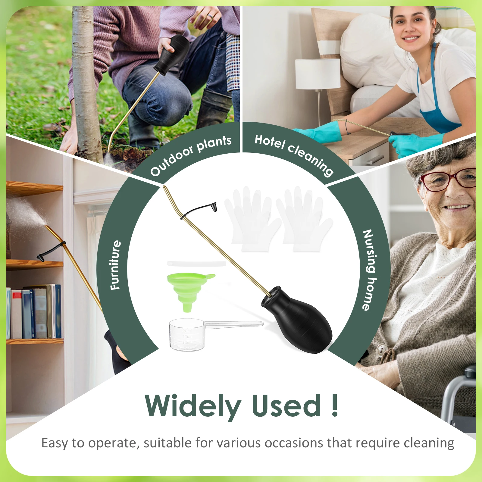 Handheld Diatomaceous Earth Duster Sprayer for Garden Pest Control