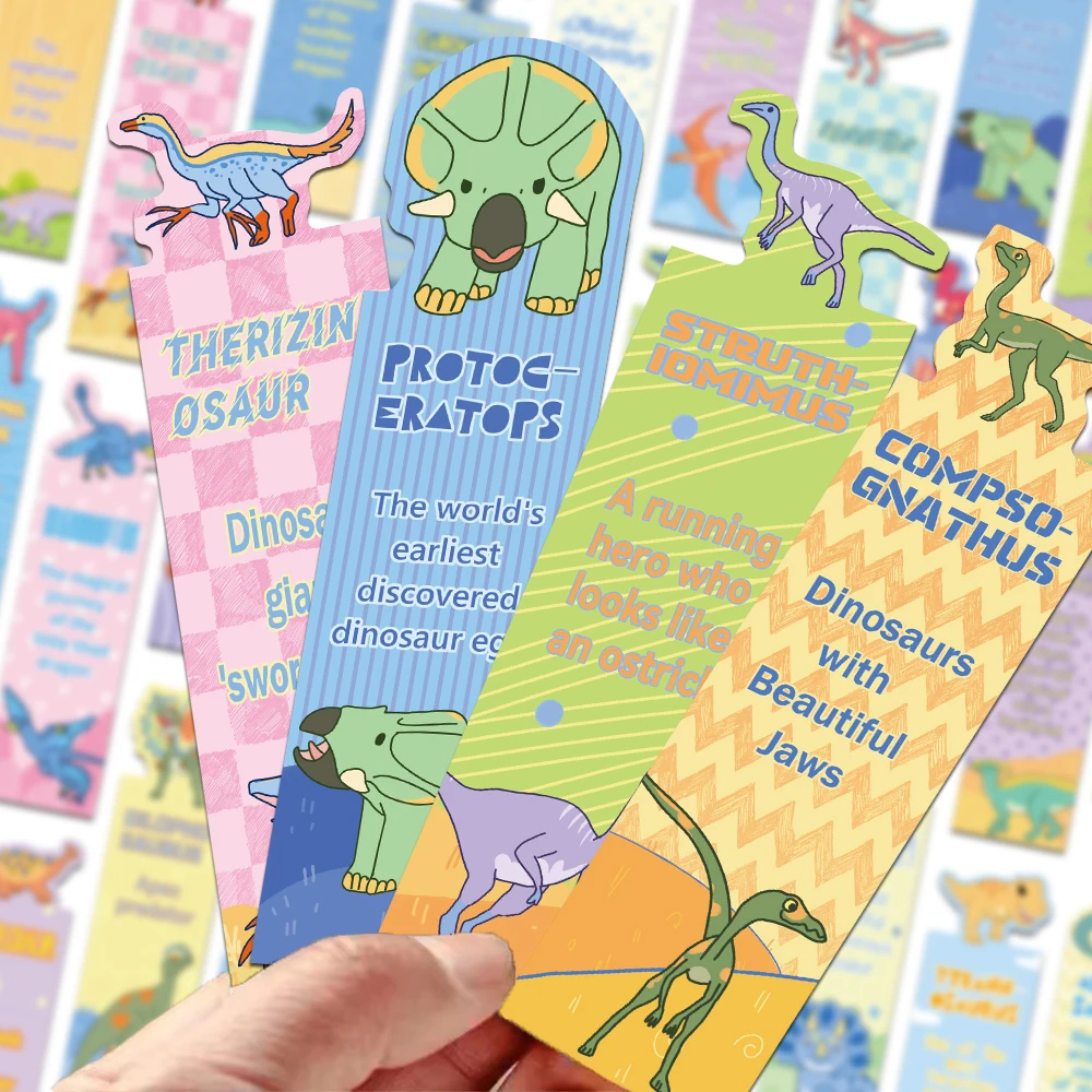 30pcs Irregular Cartoon Dragon Bookmarks Reading Pages Books Annotated Students Stationary Supplies DIY Aesthetic Bookmark