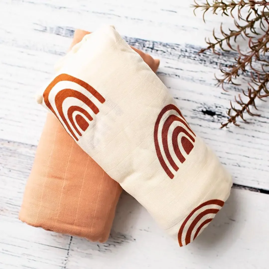 30%Cotton + 70%Bamboo Cotton Muslin Swaddle Blanket Newborn Baby Wrap for All Season Baby Blanket Baby Blankets Newborn 4