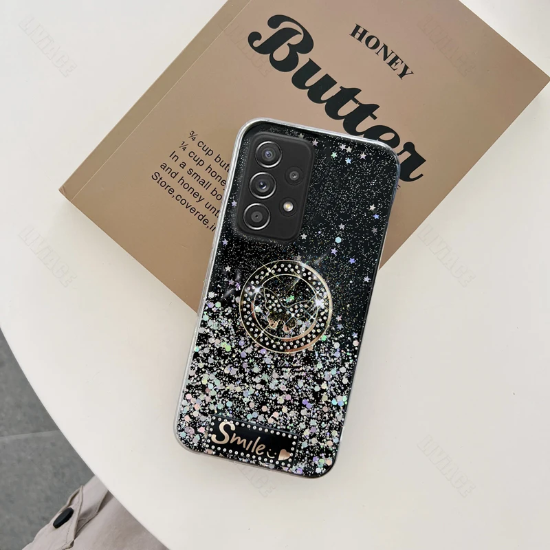 Glänzend Gold Platin Hülle Fir Samsung Galaxy A32 A52 A53 A73 A33 A72 4G 5G A51 A71 A22 A50 A60 A40 A82 A91 Päiperlek_voghion.com