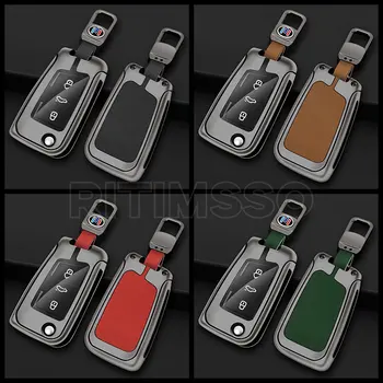 Custodia per chiave auto in pelle metallica Shell per VW Volkswagen Golf 7 MK7 Tiguan MK2 per Seat Ateca Leon FR 2 Ibiza per Skoda Octavia 2 Custodia per chiave auto in pelle metallica Shell per VW Volkswagen Golf 7 MK7 Tiguan MK2 per Seat Ateca Leon FR 2 Ibiza per Skoda Octavia - Custodia per chiave auto in pelle metallica Shell per VW Volkswagen Golf 7 MK7 Tiguan