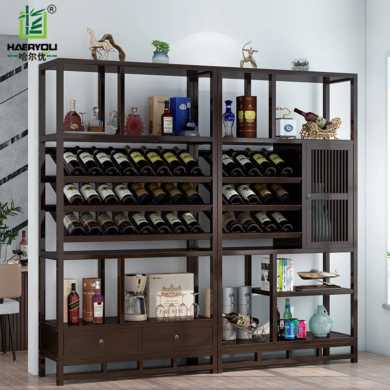 Living Room Bar Cabinet Industrial Handmade Houses Kitchen Wedding Iron Stackable Wine Rack Design Weinregal Display Furniture