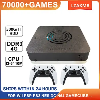 Super Console X3 Console per Giochi Retrò I3-3110M | HDD da 1TB con oltre 70.000 giochi | TV Plug & Play | PS2 Wii PSP GC N64 | Controller Wireless