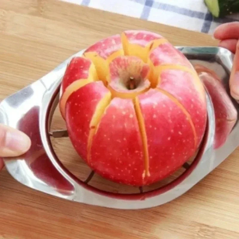 Stainless Steel Fruit Splitter Household Apple Cutter Creative Kitchen Corer Easy to Use Fruit Cutter for Apples 2
