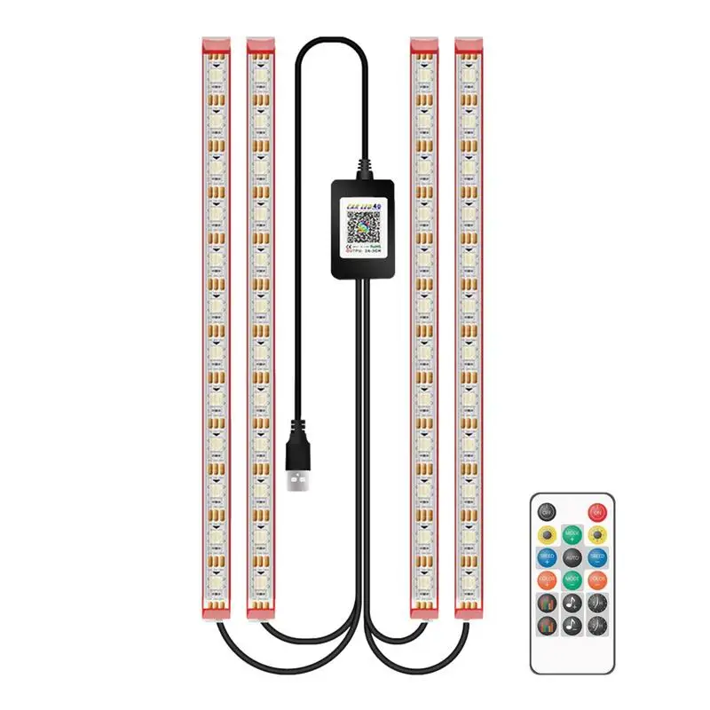 

Автомобильные светодиодные фонари USB 4 в 1, эстетические аксессуары для салона автомобиля, водонепроницаемые IP68, внутреннее освещение автомобиля, светодиодные фонари для грузовиков